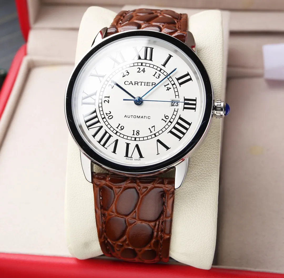 【High-end replica】💰1720! [Simple and elegant, luxurious Washington] The 2022 new popular Cartier London series men's watch is newly launched [Movement] Equipped with the new Japanese original Citizen 8215 mechanical movement, zero repair, good mouthfeel, accurate travel time, and good stability! [Case] ​​Made of 316 stainless steel, the CNC deeply processed handle is inlaid with the same white spinel as the genuine product. The Mohs hardness reaches nine levels, and it is equipped with a sapphire scratch-resistant mirror! The original version synchronizes the 42/11mm shell size [Strap] with original imported Italian crocodile leather pattern [Details] The three-pin model uses the same easy-to-use one-button ear-opening function as the original! This is a luxury and trendy darling, worthy of collection by men (focus on original and new machines) Don’t forget the original intention~, JH...!