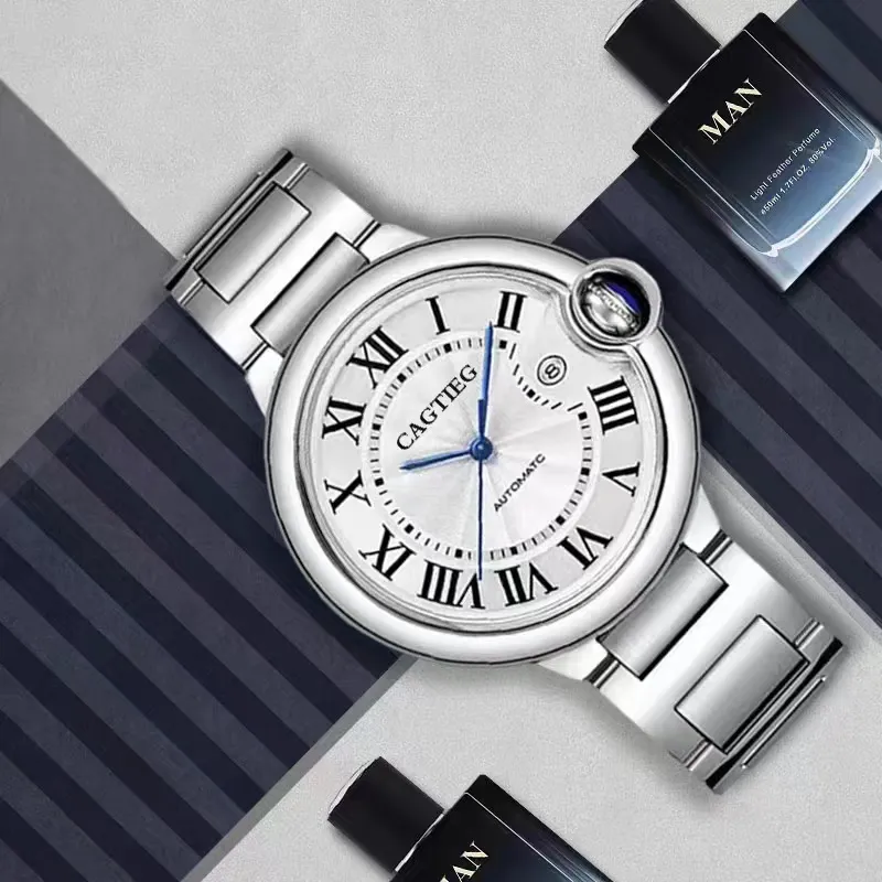 【High-end replica】💰1080! Customized all-in-one machine 💰1920! Cartier Blue Balloon series, 42mm, equipped with imported 9015 all-in-one machine, sapphire mirror, highly waterproof, burnt steel blue pointer color, head curvature shape (Extreme replica requirements create high quality, playing with more than concepts!)