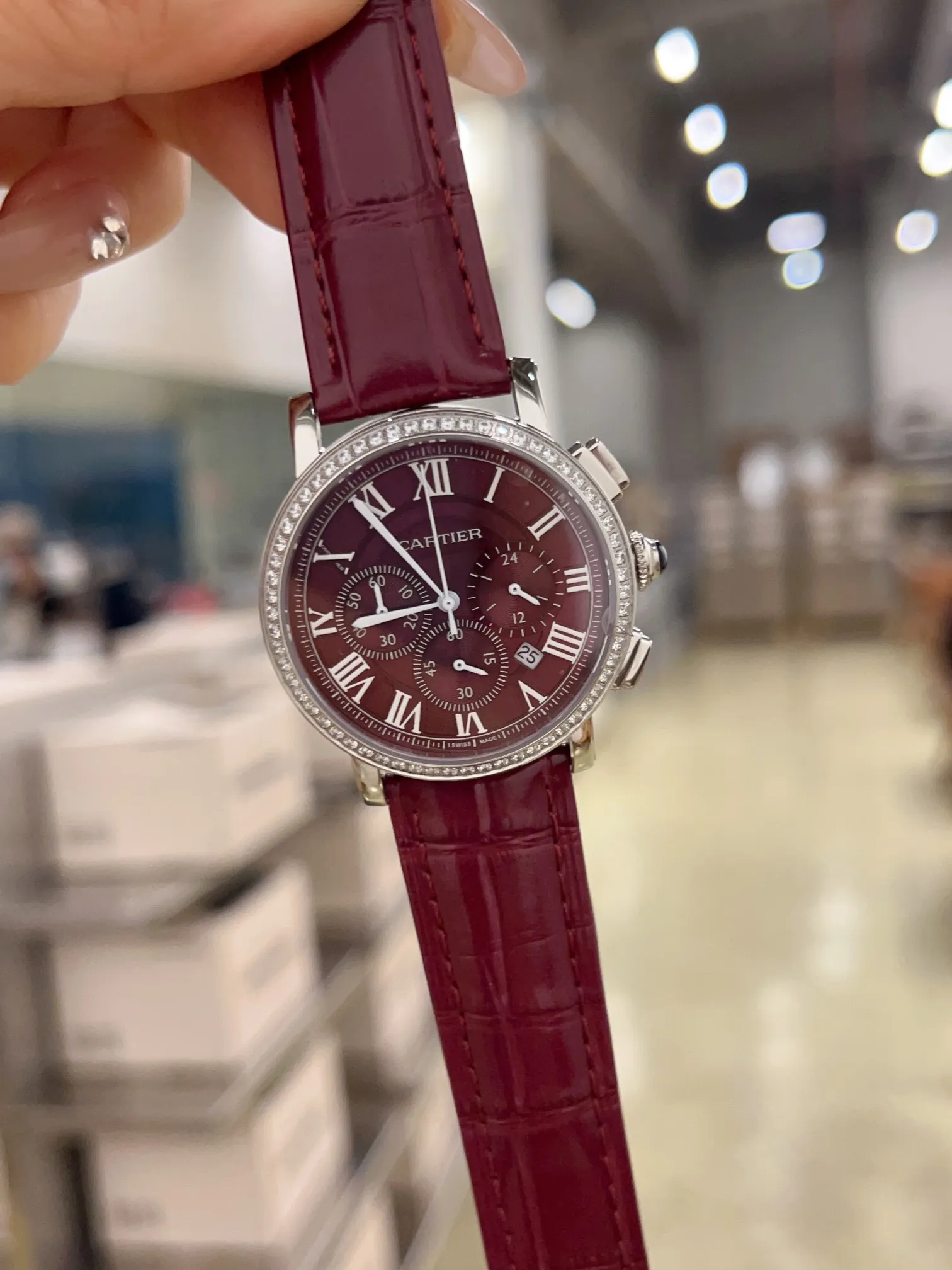 【High-end replica】💰1240! 👑Cartier 👑Swiss chronograph and running seconds quartz 💍36mm13mm🎉This watch is loved by many celebrities and ladies, and it reflects their unique personality and charming style on different occasions💕💕