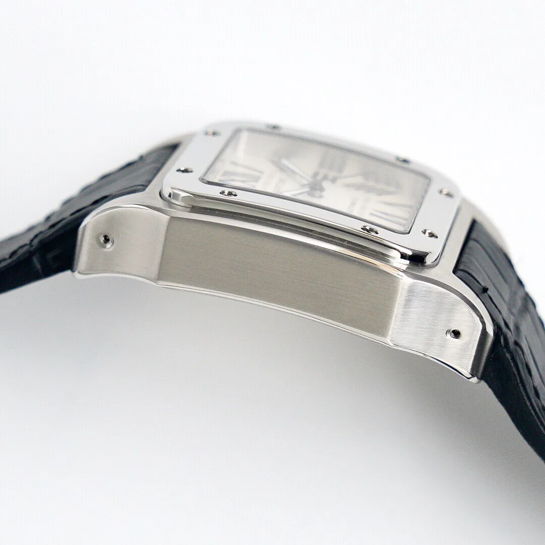 【Top Replica】💰3040! The latest product of KKS factory, Cartier Santos series, mechanical men's watch, original mold opening, excellent quality, noble and elegant watch, gentleman style! Equipped with imported mechanical movement, sapphire glass mirror, 316L stainless steel case, Italian genuine cowhide strap, diameter 38*47.5mm and thickness 11mm! Precision factory quality replica! Welcome to compare the quality, please look for the exclusive code 12245TX 0328