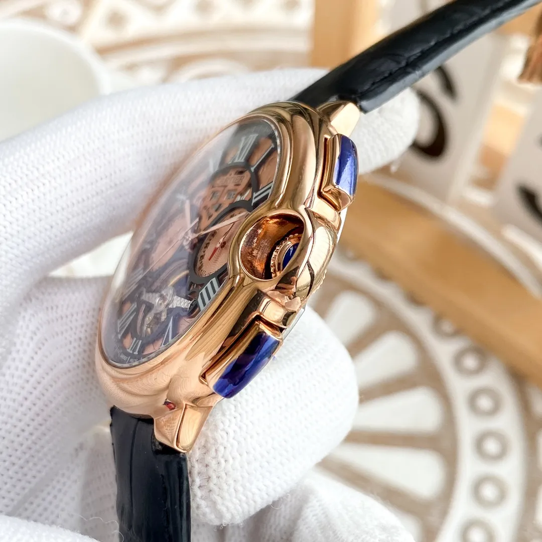 【Foreign trade import】💰1560! Cartier-Cartier ‼ ️Exquisite men's watches, noble and elegant, multi-functional design, gentlemanly style, excellent quality, hot selling all over the city. Using fully automatic mechanical movement, top-grade 316 stainless steel case, imported calfskin strap, mineral super mirror, size 46*13🔥Top quality products are constantly produced🔥