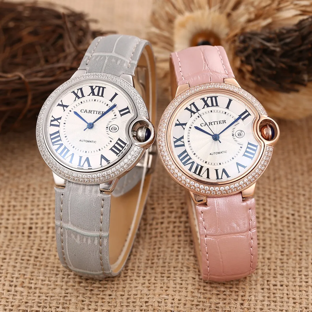 [High-end replica] 💰1080 yuan each.! Cartier Blue Balloon Series 🍂Type: 3-pin Blue Balloon series couple watch 🍂Strap: top fully automatic mechanical movement 🍂Movement: top fully automatic mechanical movement 🍂Mirror: top imported diamond film crystal mirror 🍂Size: large 42mm, medium 36mm, small 33mm