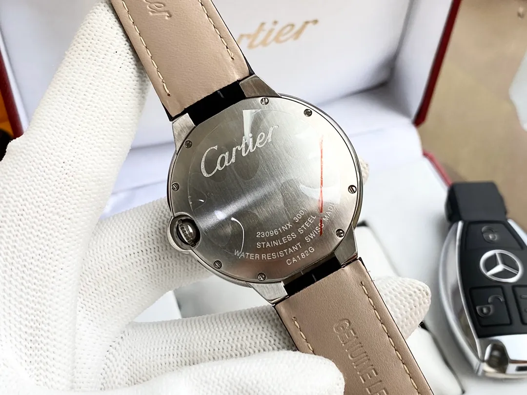 【High-end replica】💰1080! Cartier Blue Balloon Men's Watch Imported fully automatic Citizen 8215 mechanical movement 316 stainless steel case High-definition mineral mirror Diameter 42mm Thickness 11mm The men's spirit represented by this watch Whether it is a formal occasion or daily outing, worn on the wrist, it shows the chic and gentlemanly style.