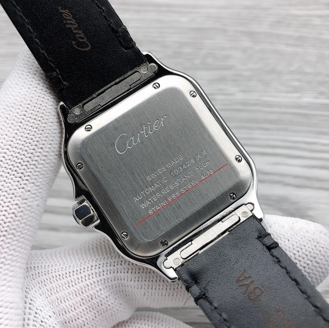 【Top Replica】💰5300! Cartier CARTIER 🎮Santos series WSSA0039 mechanical men's watch, original mold opening, excellent quality, noble and elegant watch, gentleman style! 🎮Equipped with Swiss 4130 movement, sapphire glass mirror, 316L stainless steel case, 316L stainless steel strap, diameter 38*47.5mm, thickness 11mm