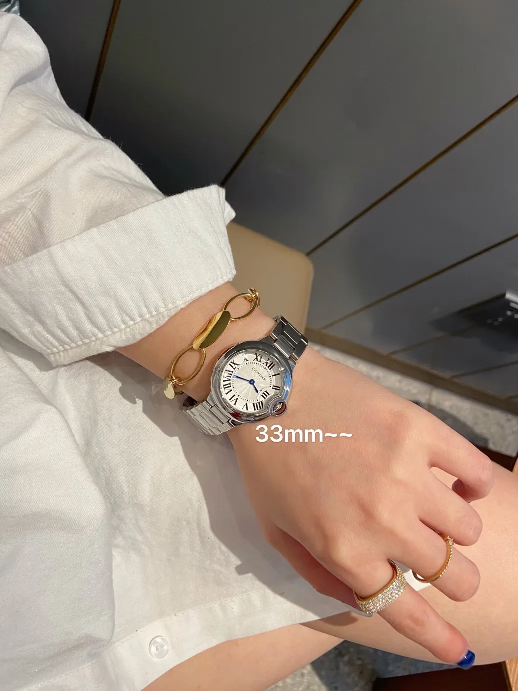 [High-end replica] 💰620 Couple model 💏 Cartier Blue Balloon! ! Stainless steel case, imported quartz movement! ! Convex coated mirror! ! Three sizes are available, 28mm 33mm 36mm for women and 42mm for men! !