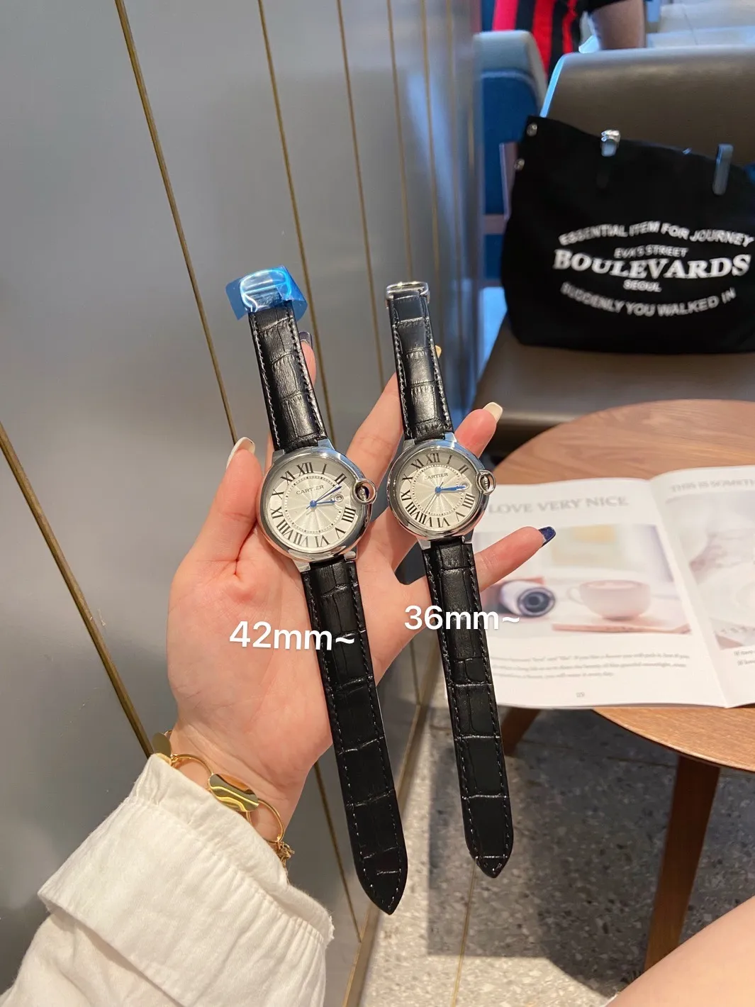 [High-end replica] 💰620 Couple model 💏 Cartier Blue Balloon! ! Stainless steel case, imported quartz movement! ! Convex coated mirror! ! Three sizes are available, 28mm 33mm 36mm for women and 42mm for men! !