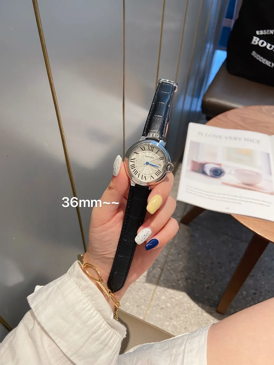 [High-end replica] 💰620 Couple model 💏 Cartier Blue Balloon! ! Stainless steel case, imported quartz movement! ! Convex coated mirror! ! Three sizes are available, 28mm 33mm 36mm for women and 42mm for men! !