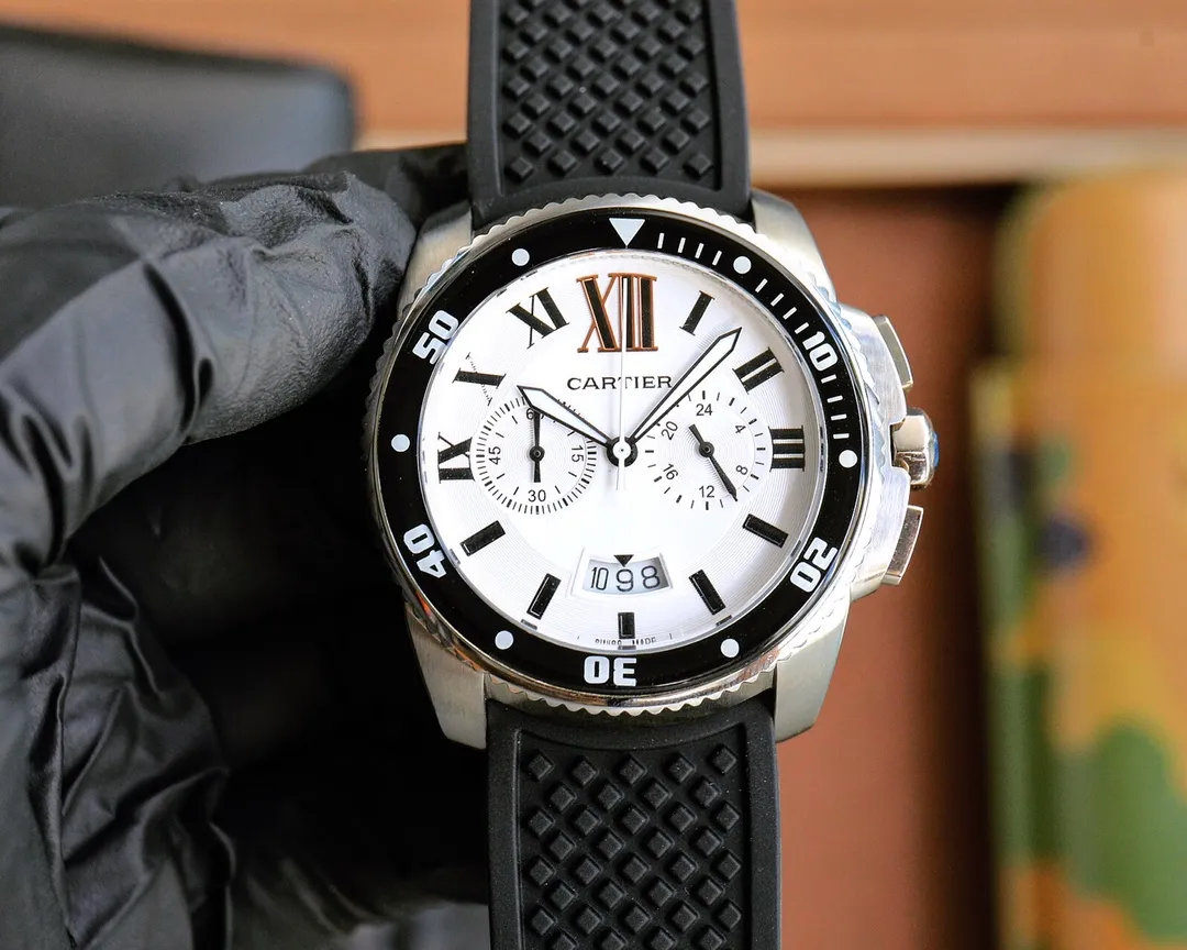 【Customized all-in-one machine】💰1920! Cartier, imported multi-functional quartz movement, rubber strap, sapphire mirror, 43*14mm, the silhouette sculpted by years and experience in shopping malls continues the elegant legend of the domineering president driver de cartier