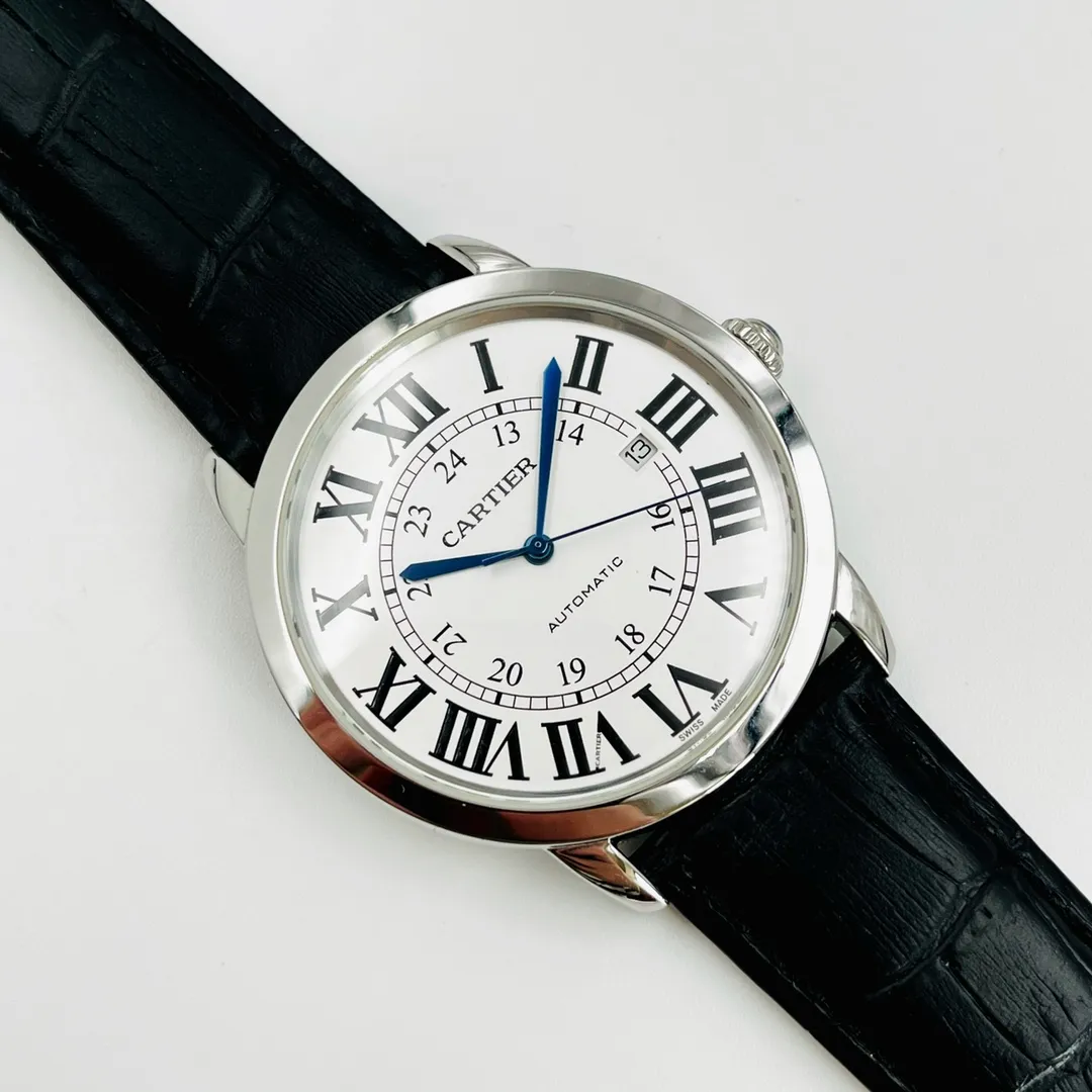 【High-end replica】💰1320! CARTIER - Cartier (Excellent, Exquisite and Intelligent Work) Wrist Beauty Style Type: Imported fully automatic mechanical movement, watch 316l stainless steel case, reinforced thickened mirror, cowhide strap with original folding buckle, case diameter 41.8 mm, thickness 10.8 mm (excellent), unique design, exquisite, wise style, noble and generous, aristocratic style