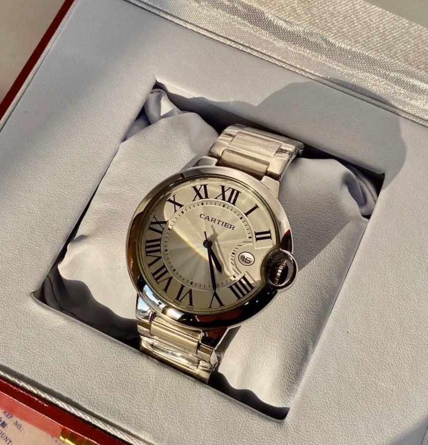 [High-end replica] 💰620 Couple model 💏 Cartier Blue Balloon! ! Stainless steel case, imported quartz movement! ! Convex coated mirror! ! Three sizes are available, 28mm 33mm 36mm for women and 42mm for men! !