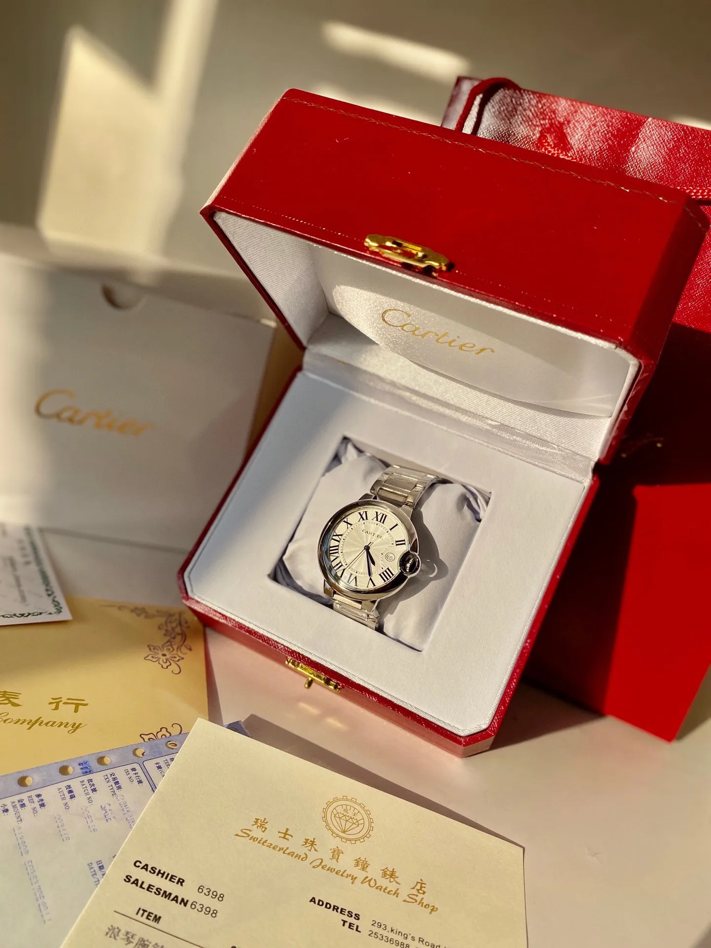 [High-end replica] 💰620 Couple model 💏 Cartier Blue Balloon! ! Stainless steel case, imported quartz movement! ! Convex coated mirror! ! Three sizes are available, 28mm 33mm 36mm for women and 42mm for men! !