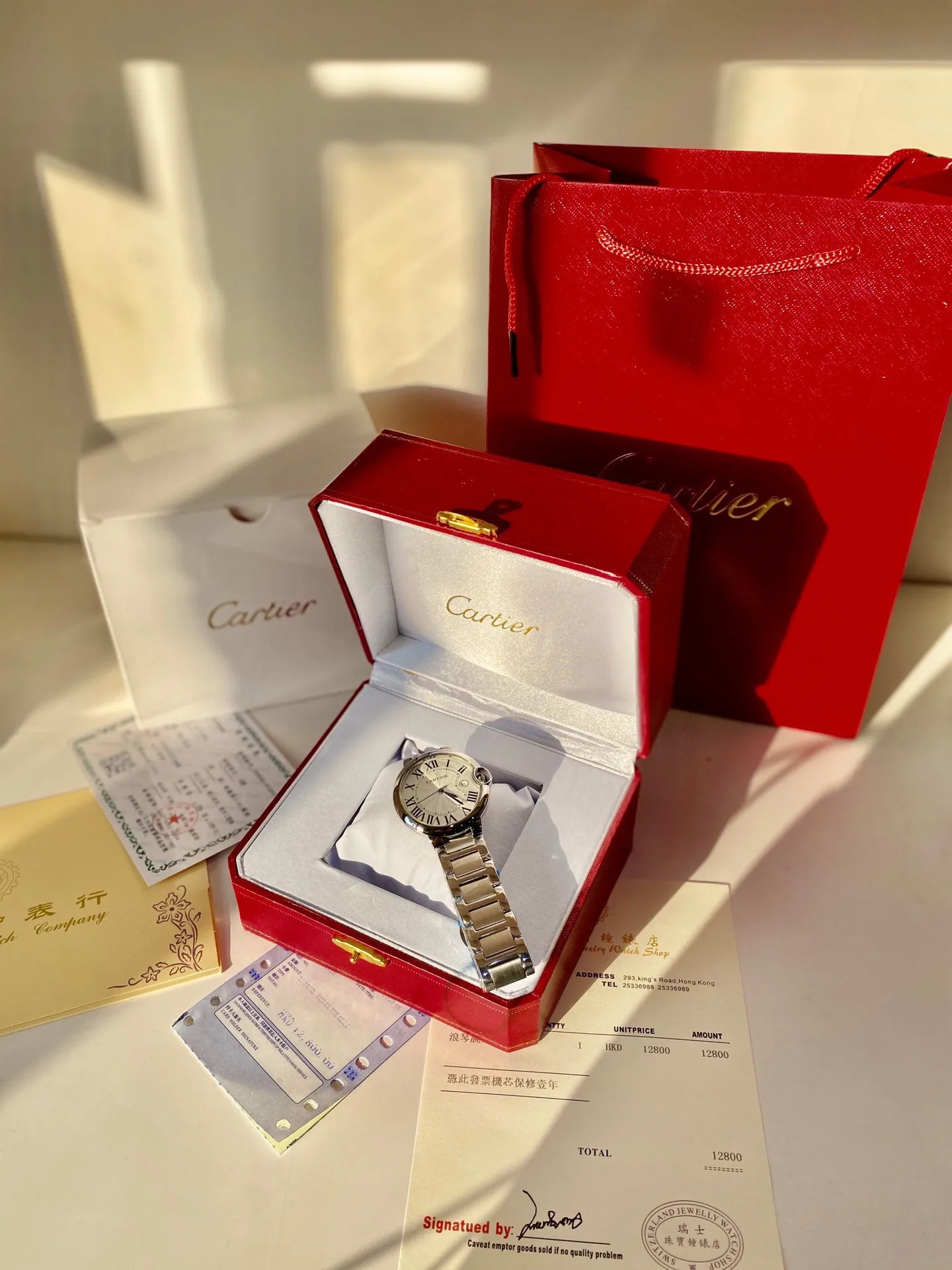 [High-end replica] 💰620 Couple model 💏 Cartier Blue Balloon! ! Stainless steel case, imported quartz movement! ! Convex coated mirror! ! Three sizes are available, 28mm 33mm 36mm for women and 42mm for men! !