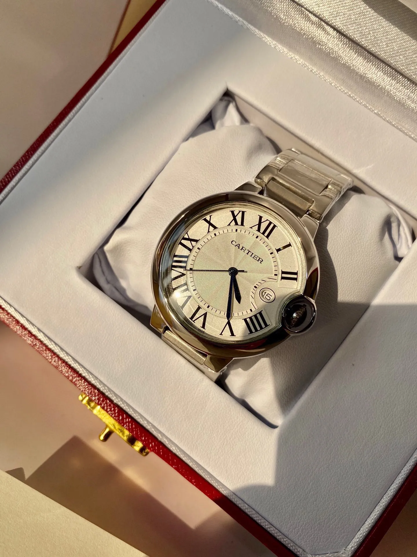 [High-end replica] 💰620 Couple model 💏 Cartier Blue Balloon! ! Stainless steel case, imported quartz movement! ! Convex coated mirror! ! Three sizes are available, 28mm 33mm 36mm for women and 42mm for men! !
