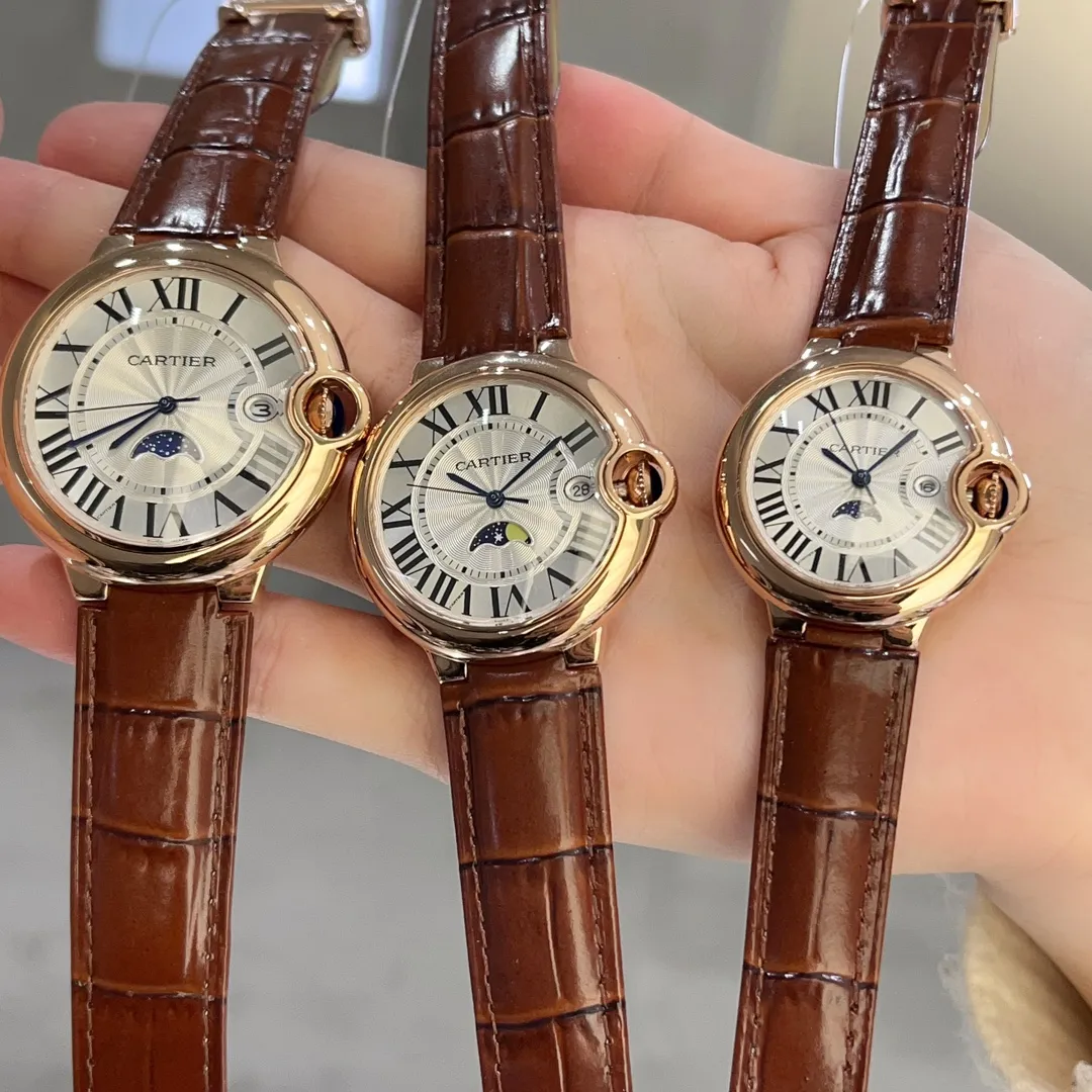 【Customized all-in-one machine】💰1720! Taiwan factory produces three-in-one women's 36mm Cartier Blue Balloon series: new quartz watch with two-and-a-half-hand calendar display, two-and-a-half-hand small seconds with calendar function that watch lovers expect, double sapphire mirror, 316 stainless steel case, steel blue sword-shaped hands, water drop fisheye effect sapphire mirror, Italian imported cowhide, 316 original steel band/calf leather strap, size 33mm 36mm 42mm 11mm thick, individually packaged, Xiaohongshu recommends the best-selling model 🧚‍♀️🧚‍♀️🧚‍♀️