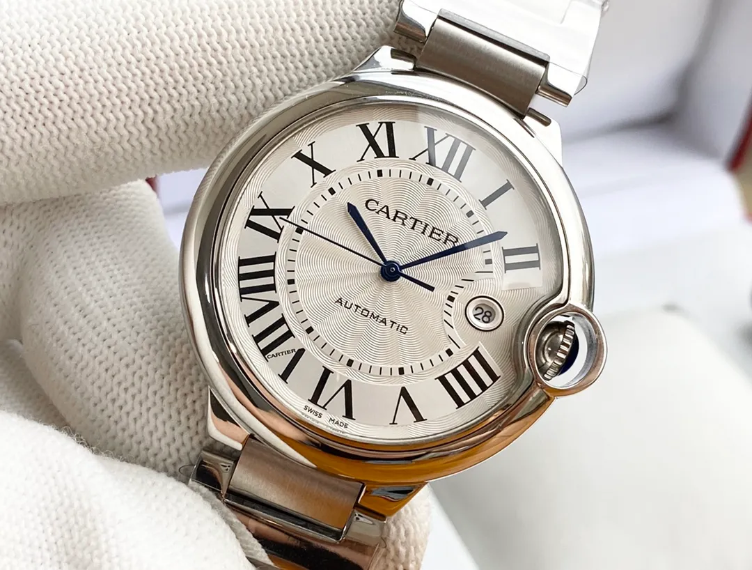 【High-end replica】💰1080! Cartier Blue Balloon Men's Watch Imported fully automatic Citizen 8215 mechanical movement 316 stainless steel case High-definition mineral mirror Diameter 42mm Thickness 11mm The men's spirit represented by this watch Whether it is a formal occasion or daily outing, worn on the wrist, it shows the chic and gentlemanly style.