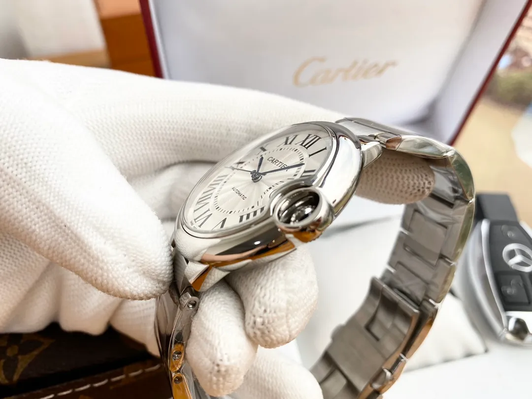 【High-end replica】💰1080! Cartier Blue Balloon Men's Watch Imported fully automatic Citizen 8215 mechanical movement 316 stainless steel case High-definition mineral mirror Diameter 42mm Thickness 11mm The men's spirit represented by this watch Whether it is a formal occasion or daily outing, worn on the wrist, it shows the chic and gentlemanly style.