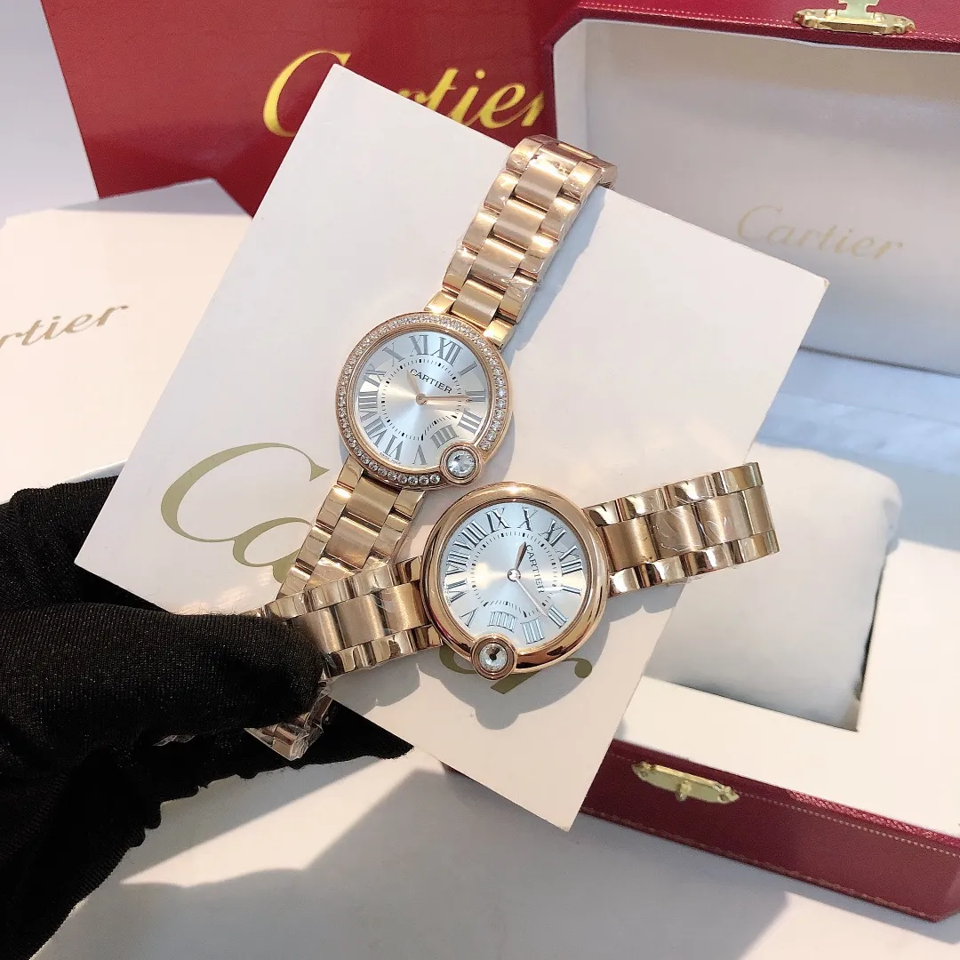 【Foreign trade import】💰1000! Cartier’s latest diamond studded surface series is even more noble! Size 30mm! Counter genuine synchronized version - 2019 new and most beautiful confession balloon, imported movement, fish-eye crystal glass dial, brilliant-cut rhombus diamond inlaid at 4 o'clock, 316L stainless steel case "MX real shot"