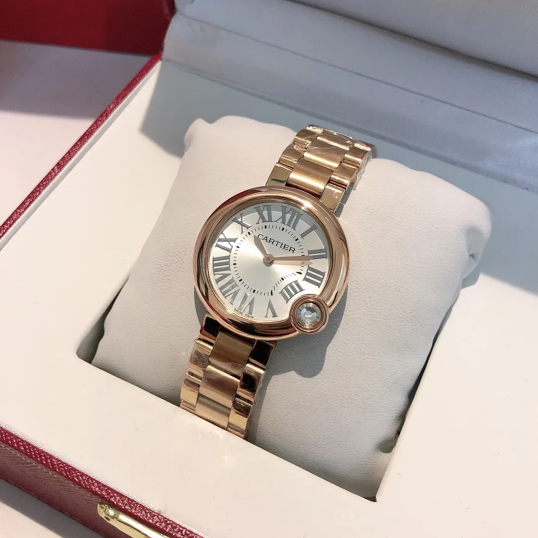 【Foreign trade import】💰1000! Cartier’s latest diamond studded surface series is even more noble! Size 30mm! Counter genuine synchronized version - 2019 new and most beautiful confession balloon, imported movement, fish-eye crystal glass dial, brilliant-cut rhombus diamond inlaid at 4 o'clock, 316L stainless steel case "MX real shot"
