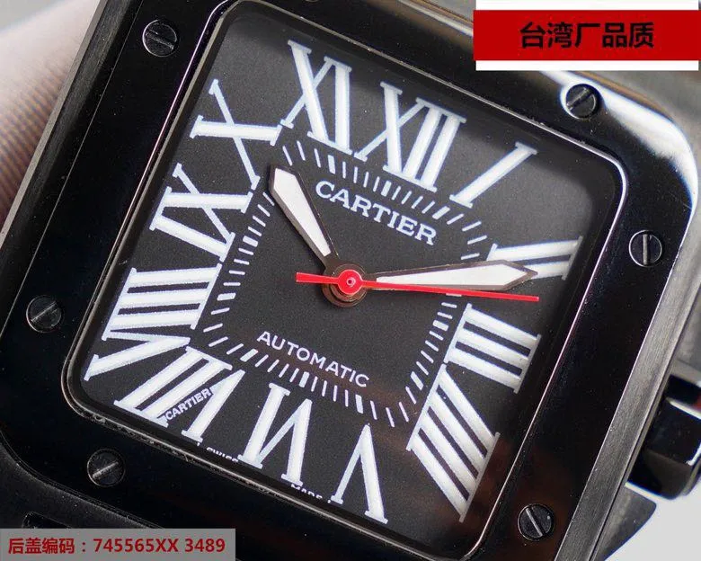 【Top replica】💰3500! It took a year to create the original model of Cartier Santos. It has been continuously improved and improved, and it has finally been shipped‼ ️The Taiwan factory has always been striving for excellence in work style and continuously launched sales champions one after another. The sales volume is miraculous. The imported "tapered" sapphire mirror ➕Taiwan factory exclusive shell case (100% waterproof) Brand: Cartier (men's favorite) Type: Santos series (sales champion) Strap: Genuine cowhide strap Shell case: Used 316L stainless steel to create "water chestnut, curvature, spring sand, stitching", all with the same craftsmanship as the genuine product It cannot be polished to achieve this effect. Mirror: imported "tapered" sapphire glass (never scratched). Movement: top Swiss 7750 mechanical movement (zero repair). Size: diameter 42MM, thickness 11MM. Waterproof ring: all are made of the same color as the original. "Yellow" is not the black of other versions on the market. ⚠️Please look for the exclusive quality.