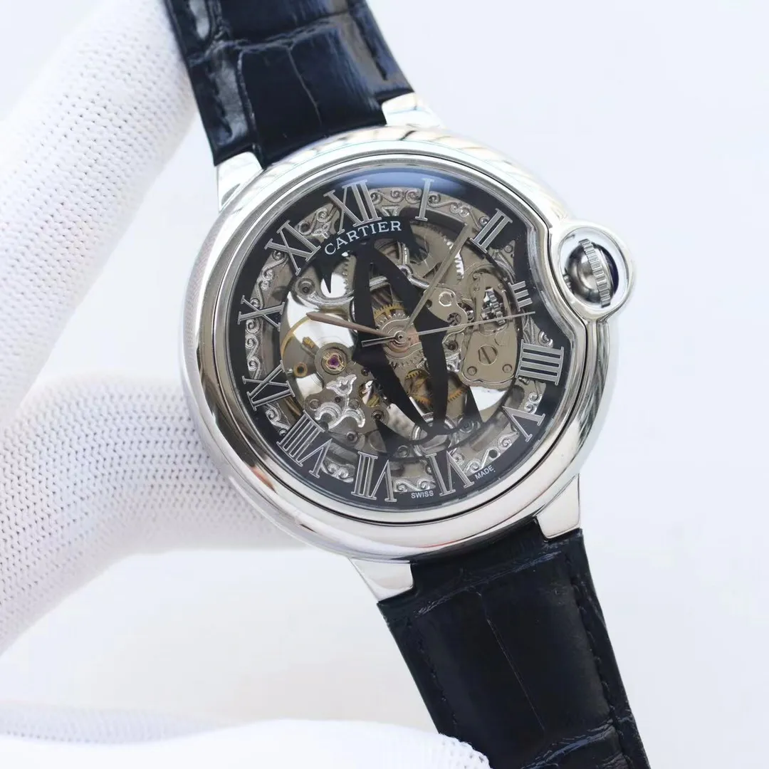 【High-end replica】💰1300! Cartier-CARTIER🏅🏅 Type: Men's watch🎉🎉 Case: Top version 316 stainless steel L Strap: Imported calfskin strap Movement: Fully automatic imported 8217 mechanical movement ⚙️ Mirror: Sapphire mirror Size: 44mm in diameter, 12mm thick 🍷Exquisite inheritance of real effects, quality guaranteed! ‼ ️The elegant style instantly enhances the charm of men and is a symbol of taste and noble life!