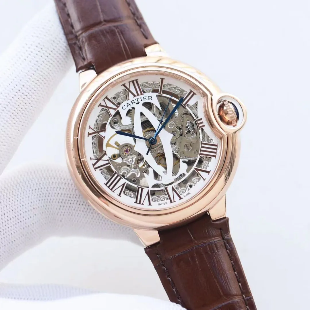 【High-end replica】💰1300! Cartier-CARTIER🏅🏅 Type: Men's watch🎉🎉 Case: Top version 316 stainless steel L Strap: Imported calfskin strap Movement: Fully automatic imported 8217 mechanical movement ⚙️ Mirror: Sapphire mirror Size: 44mm in diameter, 12mm thick 🍷Exquisite inheritance of real effects, quality guaranteed! ‼ ️The elegant style instantly enhances the charm of men and is a symbol of taste and noble life!