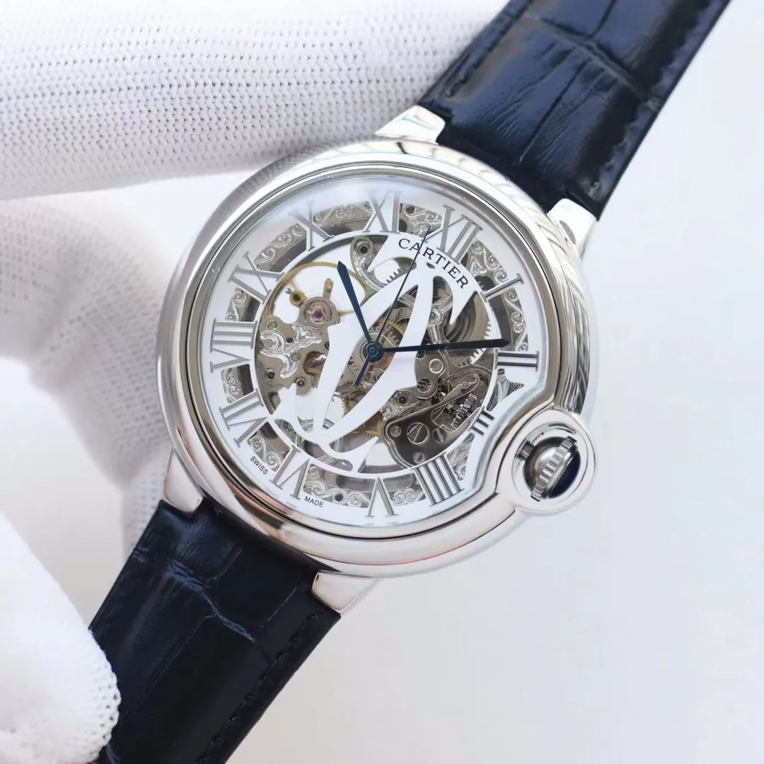 【High-end replica】💰1300! Cartier-CARTIER🏅🏅 Type: Men's watch🎉🎉 Case: Top version 316 stainless steel L Strap: Imported calfskin strap Movement: Fully automatic imported 8217 mechanical movement ⚙️ Mirror: Sapphire mirror Size: 44mm in diameter, 12mm thick 🍷Exquisite inheritance of real effects, quality guaranteed! ‼ ️The elegant style instantly enhances the charm of men and is a symbol of taste and noble life!