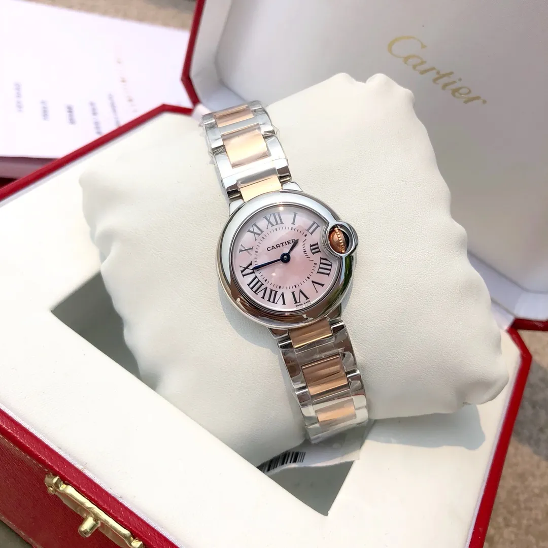 【High-end replica】💰1720! Cartier Blue Balloon rose gold pink mother-of-pearl face 28mm arrives! Big news coming‼ ️Blue balloon through special channels! One of the hottest styles in the world! A classic that can carry the years and never go out of style! Exclusive channel! The rhythm of selling one piece and one piece less! The movement is a replica of the original quartz movement. You can't find this kind of stuff in the market at all. There is actually no need to buy a quartz watch from a specialist. There is no problem with the condition of this product in any store, and it comes with an 8-year warranty!