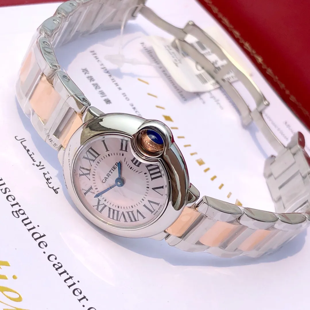 【High-end replica】💰1720! Cartier Blue Balloon rose gold pink mother-of-pearl face 28mm arrives! Big news coming‼ ️Blue balloon through special channels! One of the hottest styles in the world! A classic that can carry the years and never go out of style! Exclusive channel! The rhythm of selling one piece and one piece less! The movement is a replica of the original quartz movement. You can't find this kind of stuff in the market at all. There is actually no need to buy a quartz watch from a specialist. There is no problem with the condition of this product in any store, and it comes with an 8-year warranty!