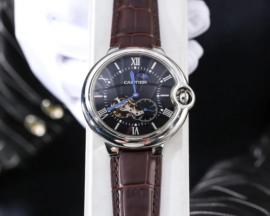 【Foreign trade import】💰1220! Cartier (Exquisite and wise work) Best design [Fu] Roman & Skeleton [Type] Exquisite men's watch (more excellent) Real man [Fu] (Legendary sales) [Strap] Genuine cowhide & stainless steel strap (more comfortable) Very popular [Fu] [Movement] Super top mechanical movement (more stable) Perpetual and permanent [Fu] [Material] Mineral super strong mirror (more wear-resistant) Super thick feeling [Fu] Smart style [福] Atmospheric design [福] Return of the King [福] [Size] 40mm in diameter and 12mm thick Smart launch! Welcome to reprint [post] [post]
