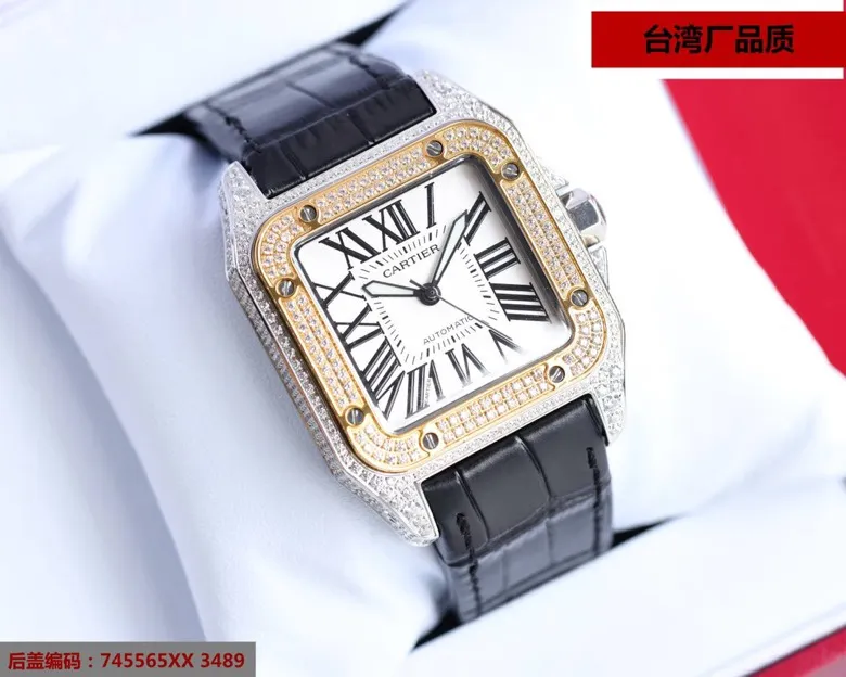 【Top replica】💰3300! The Taiwan factory has always been striving for excellence and continuously launched one sales champion after another, with miraculous sales. Imported "tapered" sapphire mirror ➕Taiwan factory's exclusive shell case (100% waterproof) Brand: Cartier (men's favorite) Type: Santos series (sales champion) Strap: Genuine cowhide strap Shell case: Made of genuine 316L stainless steel to create "water chestnut, curvature, sand, and stitching" that are polished with the same craftsmanship as the genuine product This effect cannot be achieved. Mirror: Imported "tapered" sapphire glass (never scratched) Movement, 8215 new machine, (zero repair) Size: diameter 42MM, thickness 11MM Waterproof ring: all are made of the same color as the genuine product. "Yellow" is not the black of other versions on the market ⚠️Please look for exclusive quality