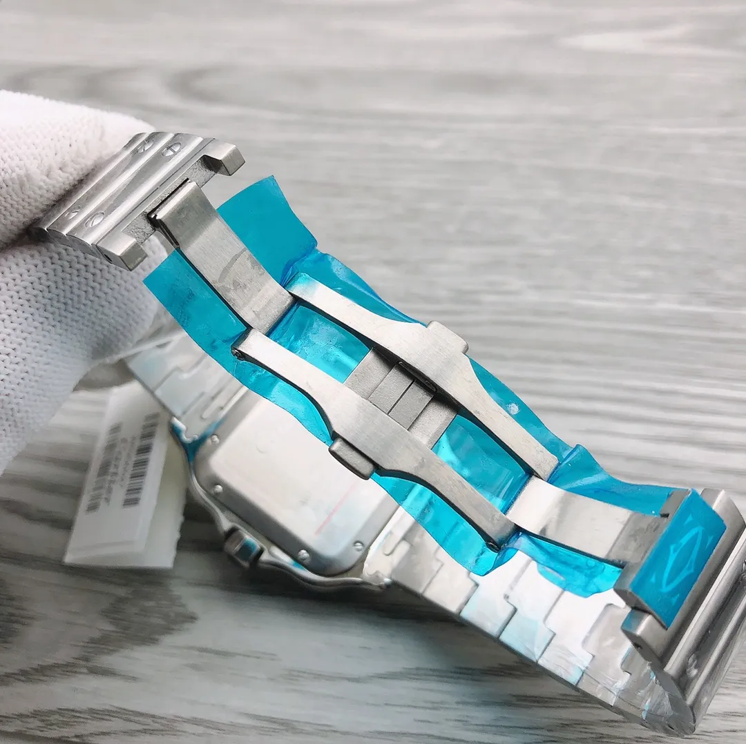 【Top Replica】💰5300! Cartier CARTIER 🎮Santos series WSSA0018 mechanical men's watch, original mold opening, excellent quality, noble and elegant watch, gentleman style! 🎮Equipped with Swiss 4130 movement, sapphire glass mirror, 316L stainless steel case, 316L stainless steel strap, diameter 38*47.5mm, thickness 11mm