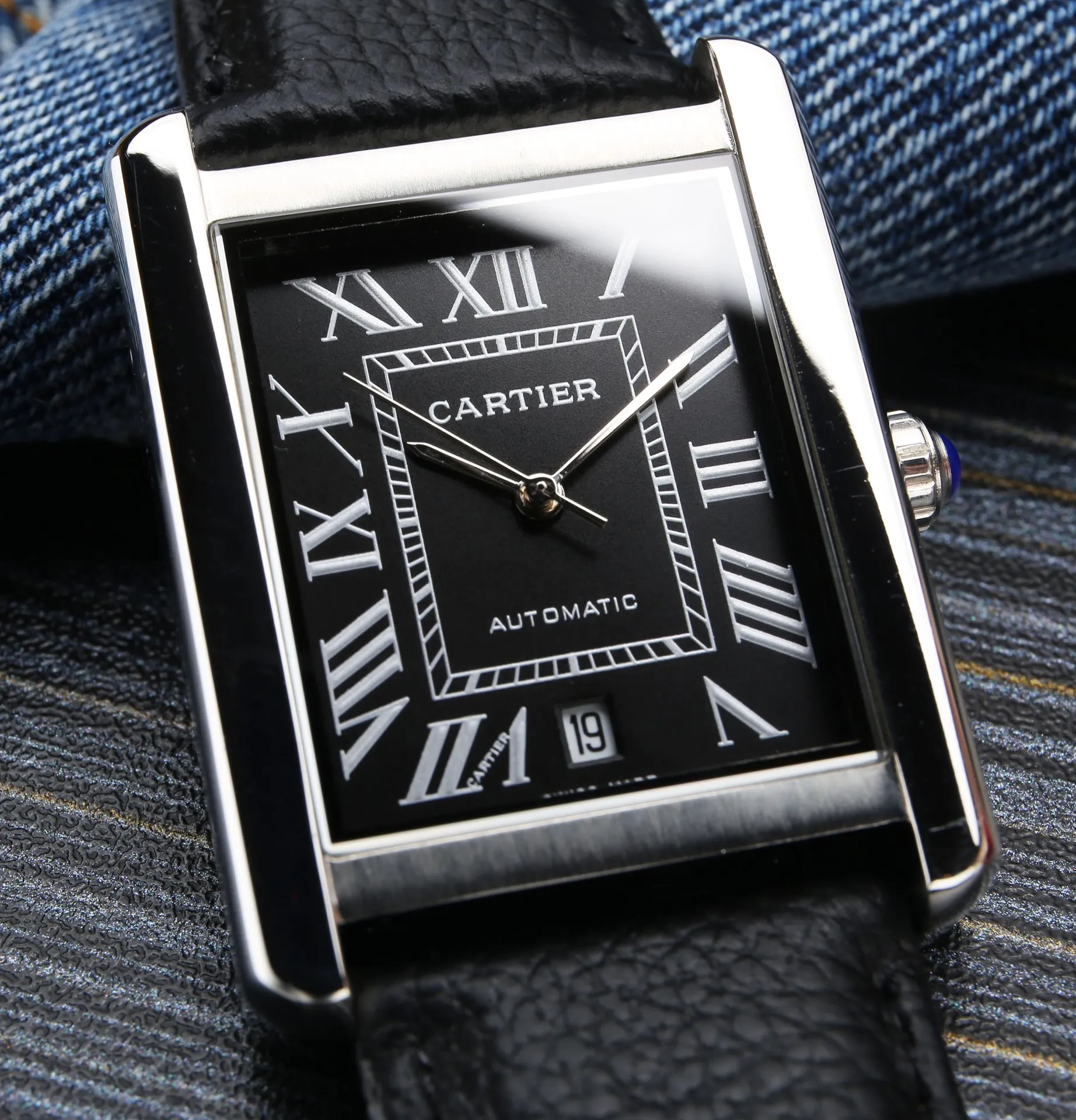 【Foreign trade import】💰2400! Cartier ⌚️CARTIER Tank Series Men's Mechanical Watch 💯 Brand new Citizen 8215 automatic mechanical movement, accurate travel time, 🅾️reworked 💯 316L stainless steel case with imitation machine workmanship, case size 31*41 💯 Anti-scratch sapphire glass mirror 💯 Crocodile pattern cowhide or frosted cowhide strap optional, with original folding buckle! Welcome to reprint! (Focus on original new machines) Don’t forget the original intention ~, JH...!