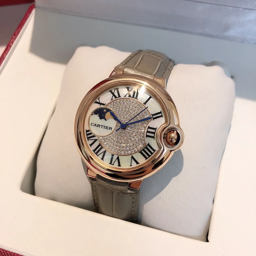 【Foreign trade import】💰1040! Cartier-CARTIER women's watch, imported quartz movement, 316L stainless steel case, precision ceramic steel belt, mineral super strong glass mirror, 36mm diameter, 10mm thick "MX real shot"