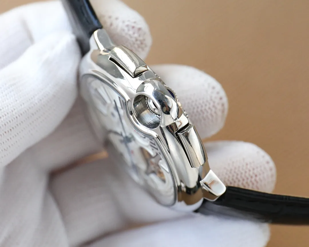【High-end replica】💰1840! Cartier-Cartier ‼ ️🌹🌹🌹Exquisite men's watch, new multi-functional design, noble atmosphere, gentleman style, excellent quality, hot selling all over the city. Adopting fully automatic mechanical movement, top-grade 316 stainless steel case, imported calfskin strap, mineral super mirror, diameter 46mm🔥Top quality products are constantly produced🔥
