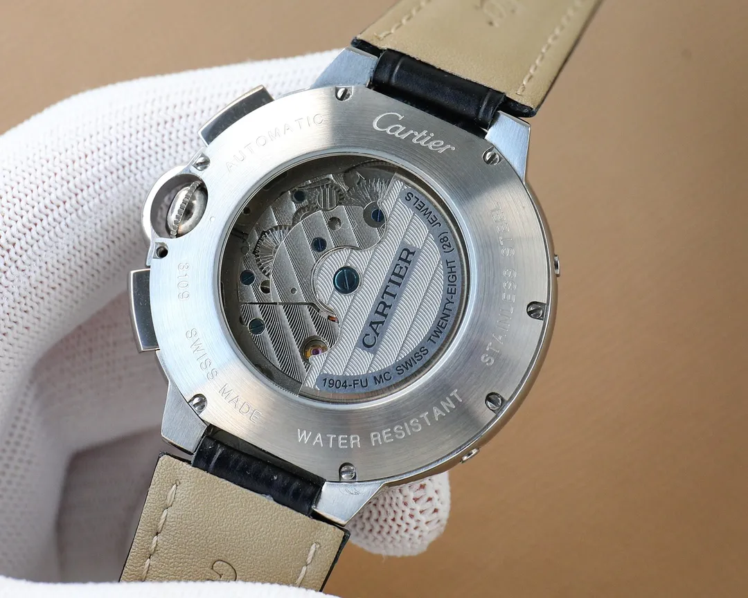 【High-end replica】💰1840! Cartier-Cartier ‼ ️🌹🌹🌹Exquisite men's watch, new multi-functional design, noble atmosphere, gentleman style, excellent quality, hot selling all over the city. Adopting fully automatic mechanical movement, top-grade 316 stainless steel case, imported calfskin strap, mineral super mirror, diameter 46mm🔥Top quality products are constantly produced🔥