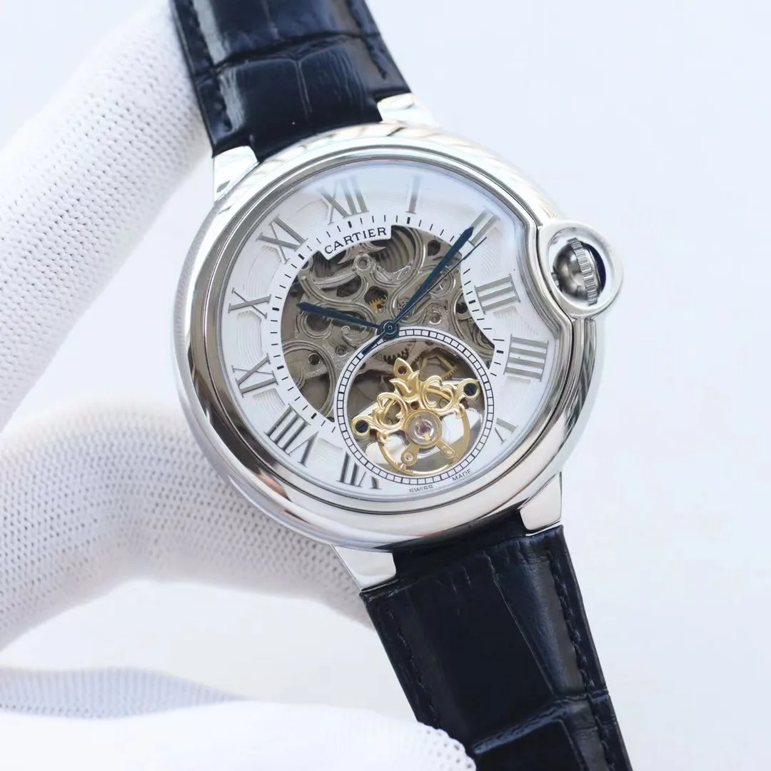 【High-end replica】💰1300! Cartier-CARTIER🏅🏅 Type: Men's watch🎉🎉 Case: Top version 316 stainless steel L Strap: Imported calfskin strap Movement: Fully automatic imported 8217 mechanical movement ⚙️ Mirror: Sapphire mirror Size: 44mm in diameter, 12mm thick 🍷Exquisite inheritance of real effects, quality guaranteed! ‼ ️The elegant style instantly enhances the charm of men and is a symbol of taste and noble life!
