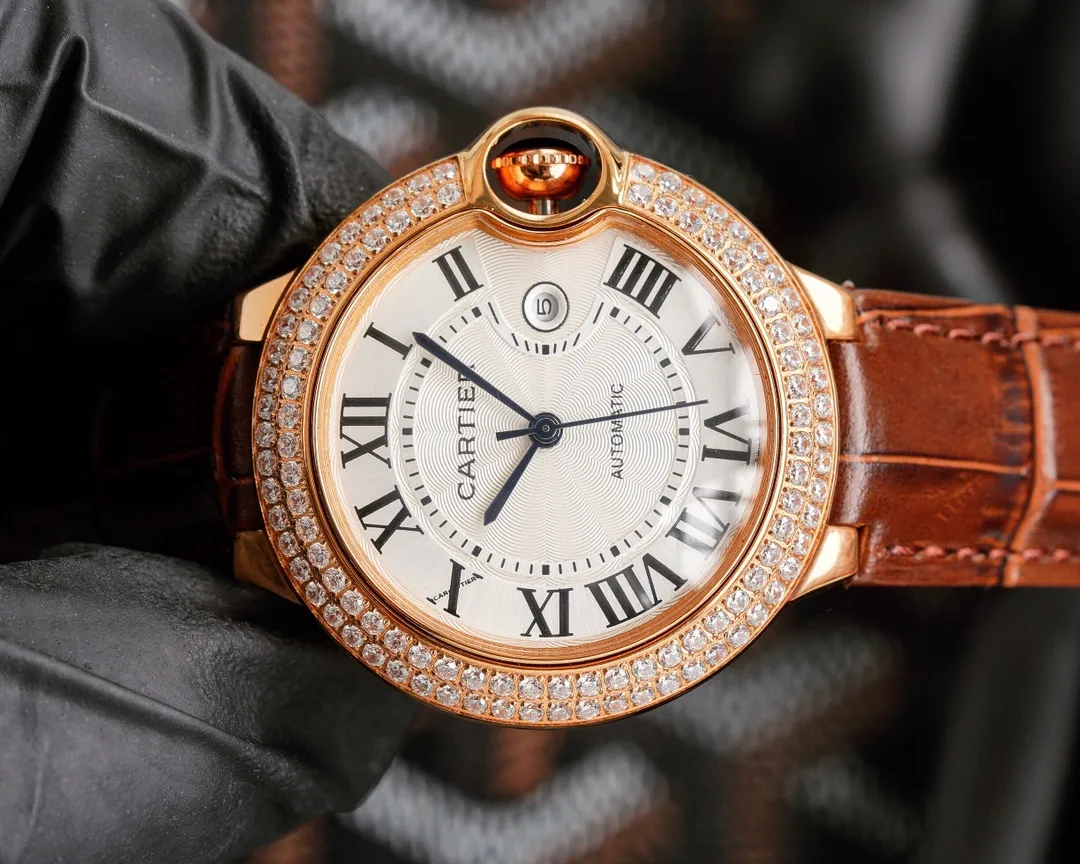 【Foreign trade import】💰1160! Cartier♠️Fully automatic machine, top-layer calfskin, arched blue glass, 36*12mm/33*12mm, the silhouette sculpted by years and experience in shopping malls continues the elegant legend of the domineering president driver de cartier ❗