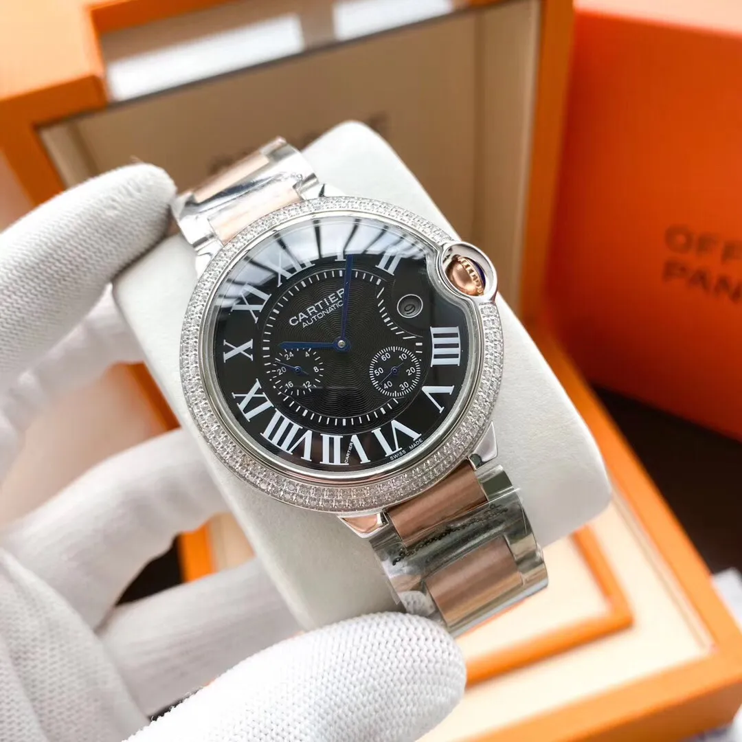 【Foreign trade import】💰1320! Cartier-Cartier ‼ ️Multi-functional blue balloon series🌹🌹🌹Exquisite men's watch, exquisite craftsmanship, originality, noble atmosphere and gentleman style. Adopting fully automatic mechanical movement, top-grade 316 stainless steel case, imported calfskin strap, mineral super mirror, size 44*13🔥Top quality products are constantly produced🔥