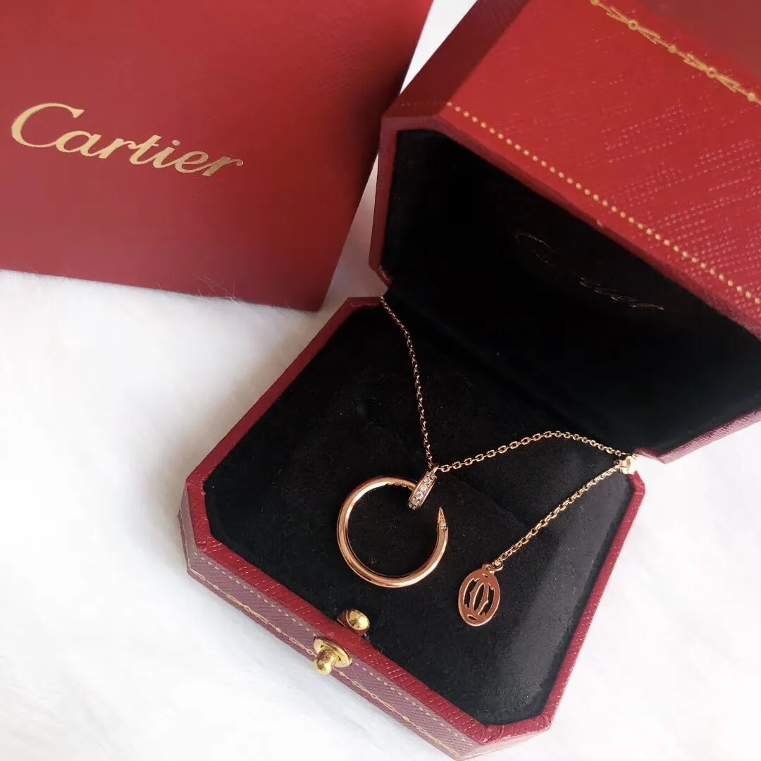 【Purchasing quality】💰440! Cartier juste un clou series nail polished necklace high-end customization, exquisitely crafted from Germany imported s925 sterling silver material, electroplated with thick gold, the same proportion as the original version, the highest version on the market, k gold craftsmanship, rose gold, platinum, two colors available, medium size