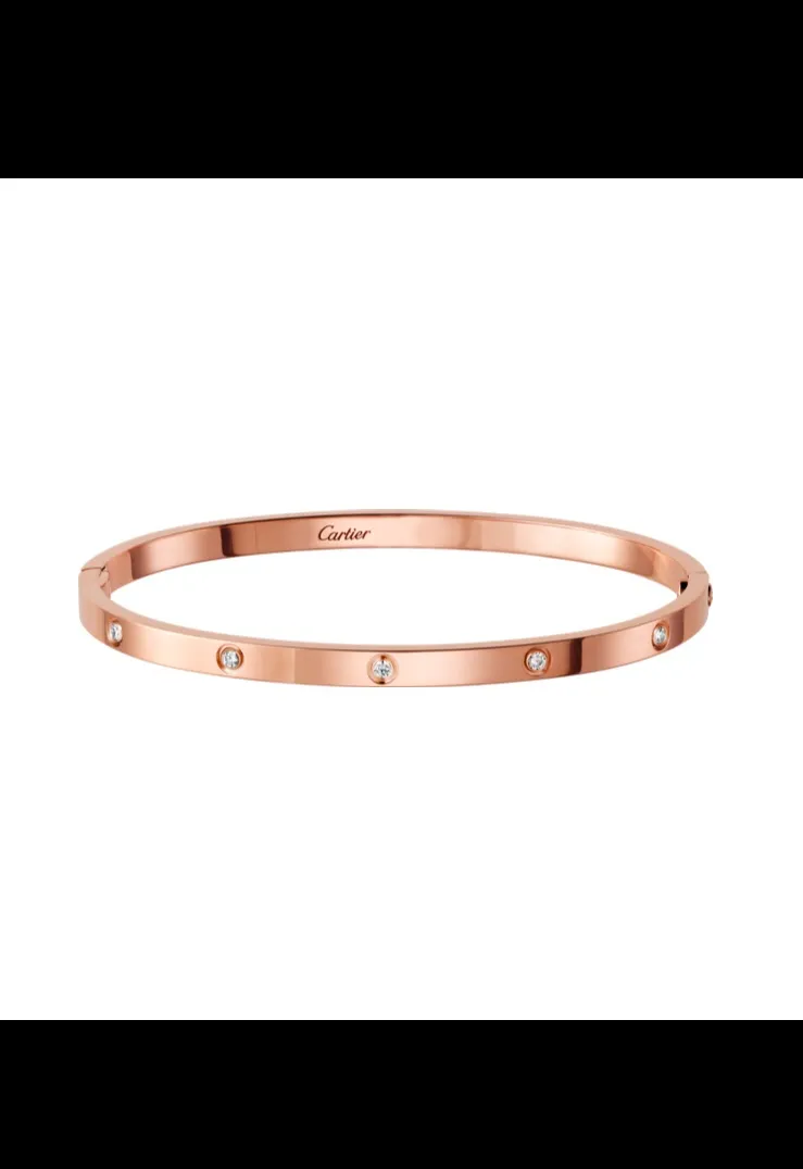 【Purchasing quality】💰360! Cartier fashion classic bracelet ✨ high-end and elegant, all-over 925 sterling silver, top-notch precision craftsmanship! Clear logo! 360 degrees, no dead ends, great texture, perfect, rose gold and white gold, both colors