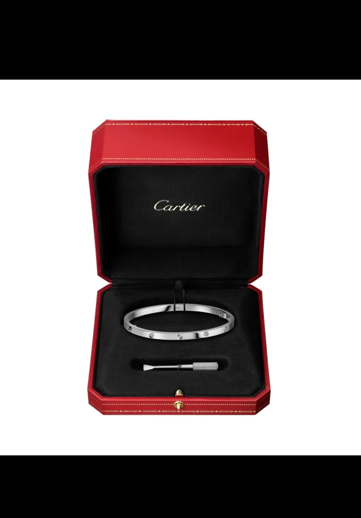 【Purchasing quality】💰360! Cartier fashion classic bracelet ✨ high-end and elegant, all-over 925 sterling silver, top-notch precision craftsmanship! Clear logo! 360 degrees, no dead ends, great texture, perfect, rose gold and white gold, both colors