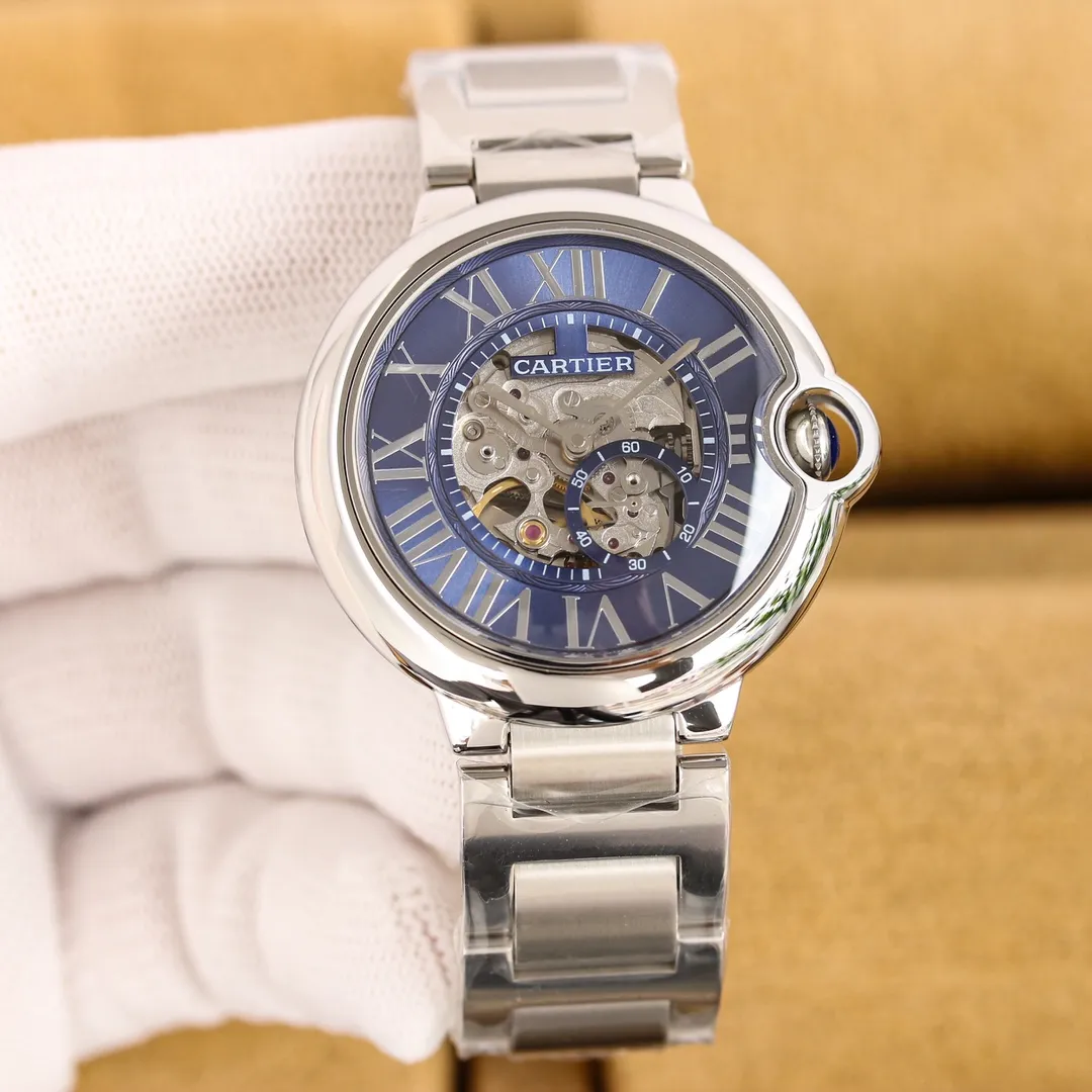 【Top replica】💰2500! Taiwan factory Cartier 🎈Blue Balloon series, built-in: Japanese Citizen 82S7 automatic mechanical movement (durable), water drop (fish eye bubble) sapphire glass mirror 🎈Unique three-dimensional design, five-digit small seconds seem to be suspended in the air on the dial, 🎈Highly waterproof, diameter 42mm, thickness 12mm.