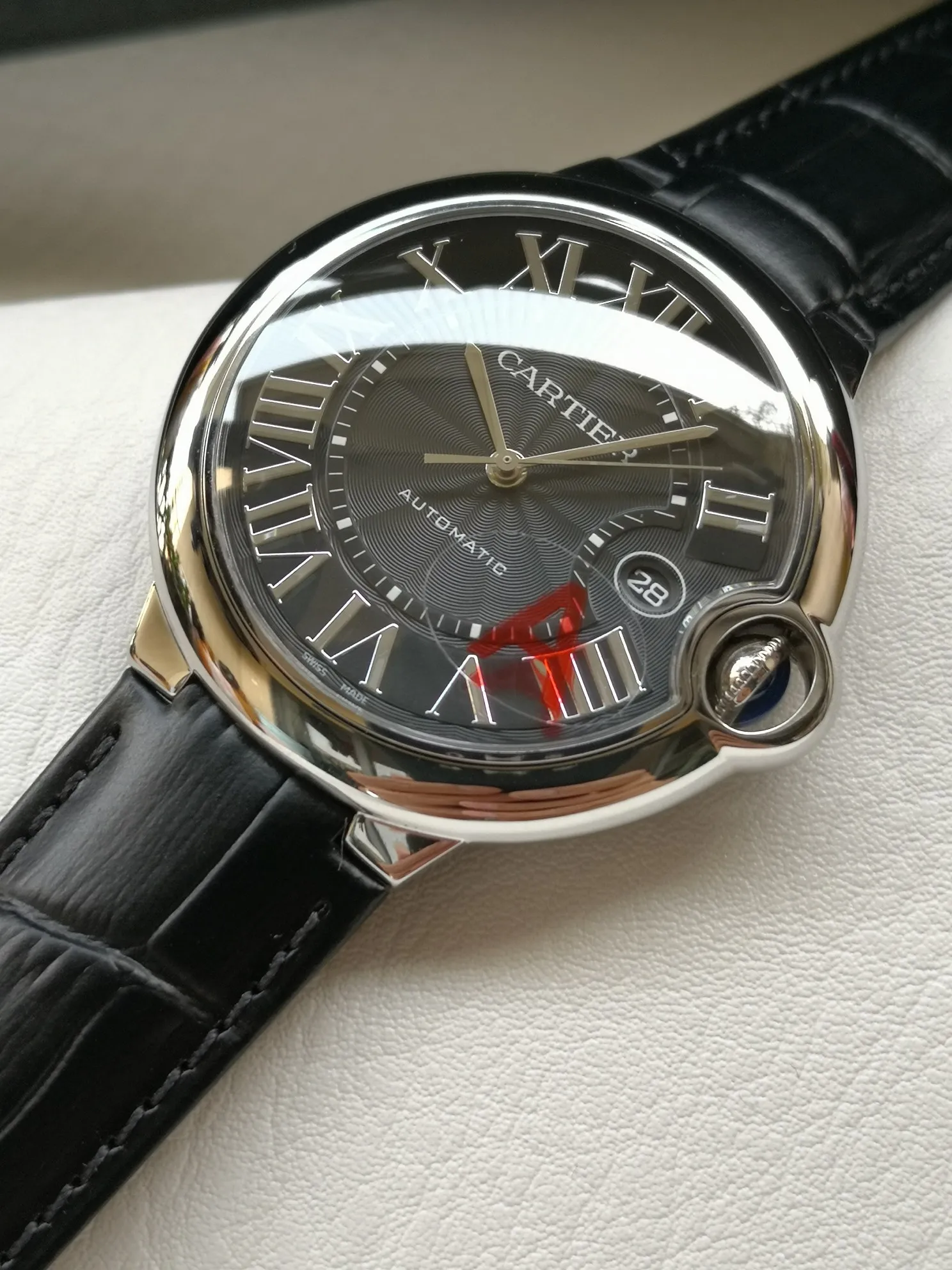 【High-end replica】💰1080! 【Taiwan Factory】💰1920! 【Top Replica】💰Private chat! Cartier Blue Balloon series watch (guilloché dial, 2824-2 fully automatic machine, 42 mm), pays tribute to the retrograde, God bless the world! This picture was taken as a top-notch replica!