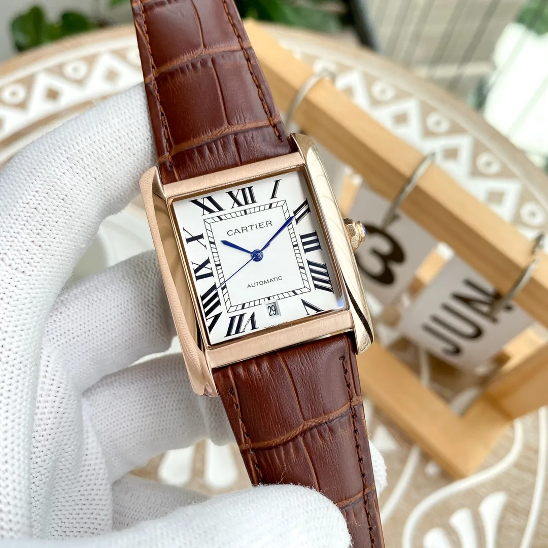 【High-end replica】💰1300! Cartier-Cartier ‼ ️Exquisite men's watch, noble and elegant, large three-hand design, gentlemanly style, excellent quality, hot selling all over the city. Using fully automatic imported Citizen 8215 mechanical movement, top-grade 316 stainless steel case, imported calfskin strap, sapphire mirror, size 40*10🔥Top-quality products are constantly produced🔥