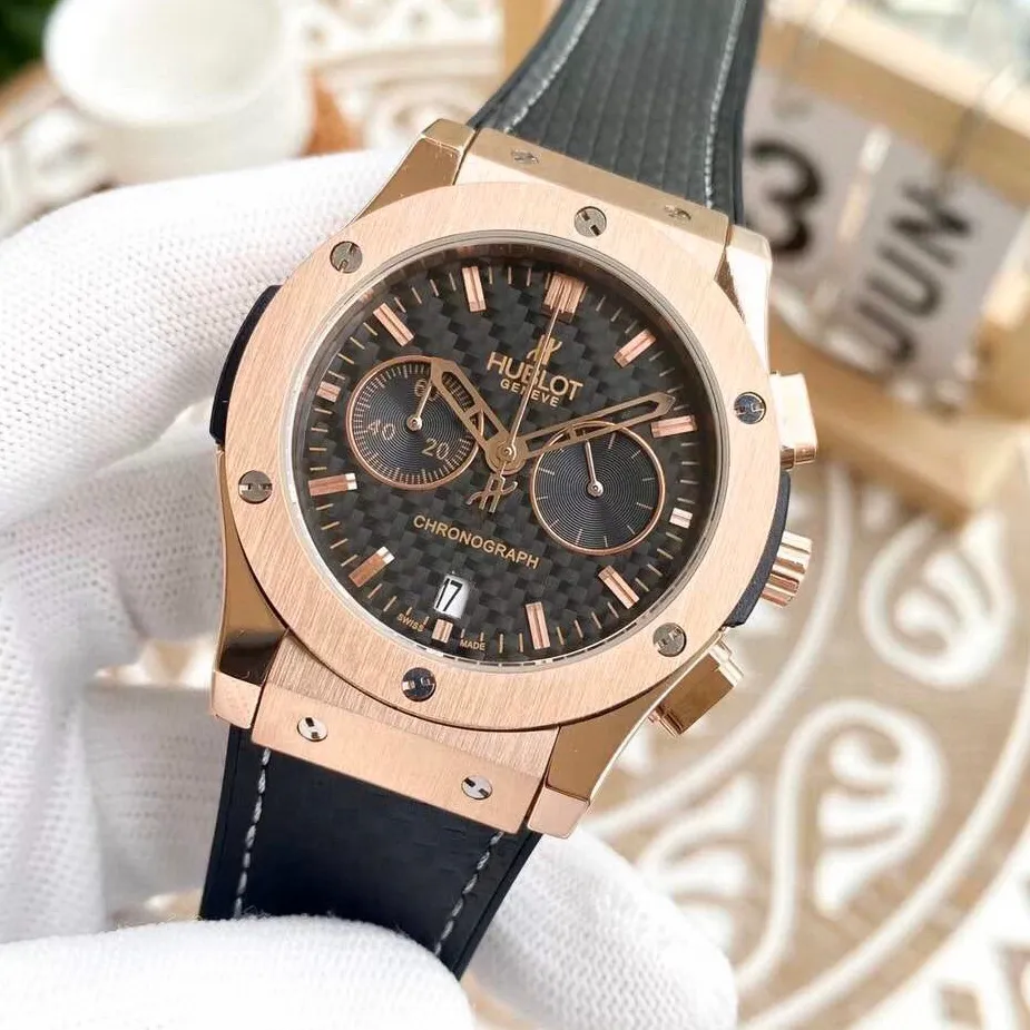 【High-end replica】💰1160! Hublot-Hublot ‼ ️Boutique men's watch🌹🌹🌹Multi-functional design, noble atmosphere, gentlemanly style, excellent quality, hot selling all over the city. Using imported chronograph quartz movement, top-grade 316 stainless steel case, natural rubber strap, mineral super mirror, size 43*10🔥Top-quality products are constantly produced🔥