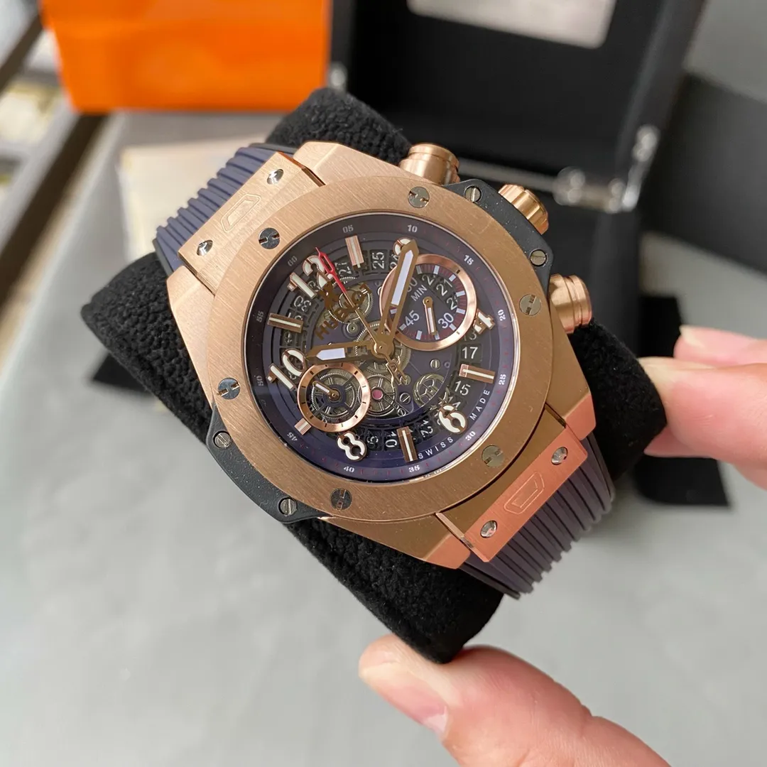 【High-end replica】💰1720! Hublot - Hublot🔥Mechanical version👉🏻Excellent men's watch, multi-functional design, noble atmosphere, gentleman style, excellent quality, hot selling all over the city. Using fully automatic imported Citizen 9015 mechanical movement, top-grade 316 stainless steel case, natural rubber strap, mineral super strong mirror, size 46*13🔥Top product, high quality products constantly🔥