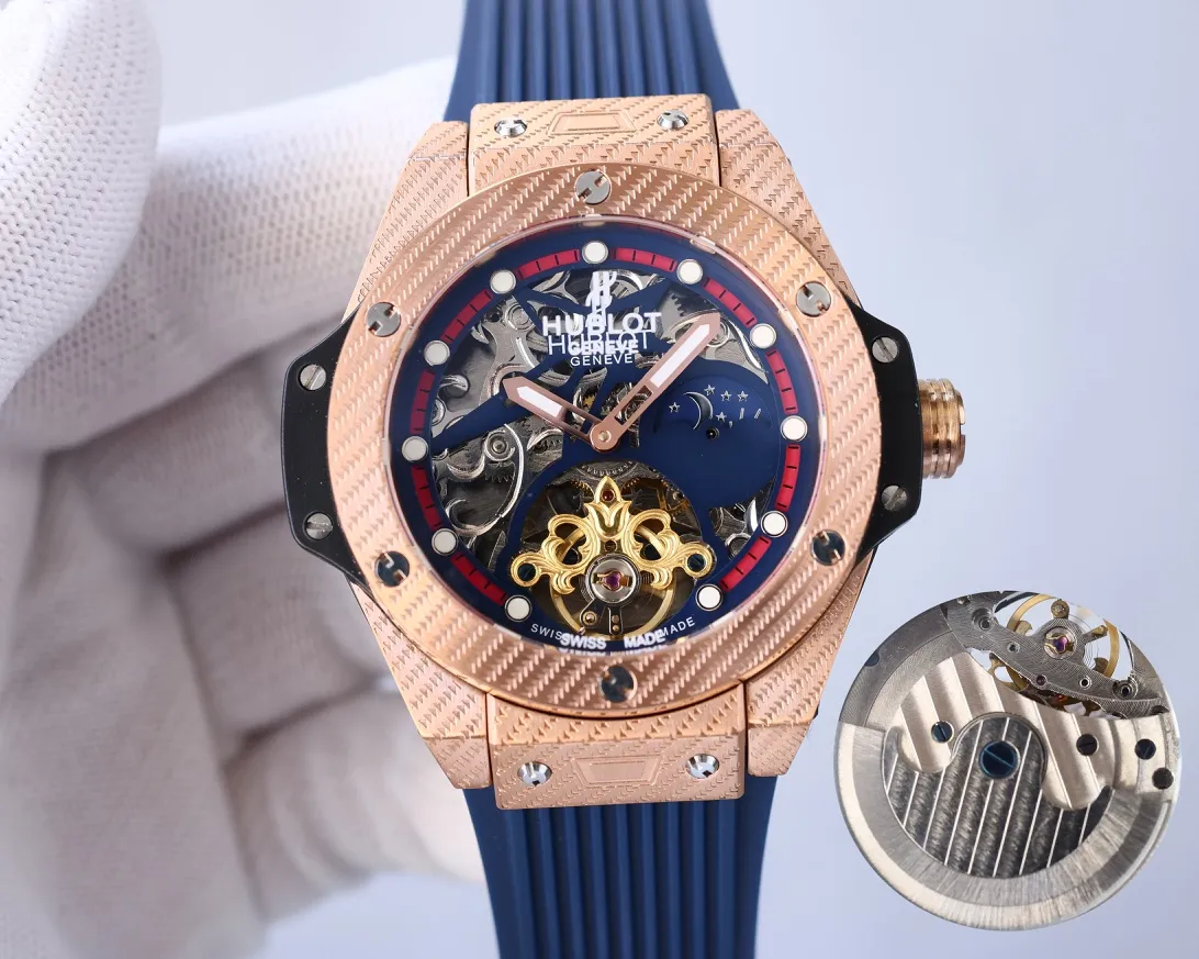 【High-end replica】💰1720! Hublot-Hublot🔥Exquisite men's watch, classic three-hand design, noble and gentlemanly style, excellent quality, hot selling all over the city. It adopts fully automatic imported Citizen 8215 mechanical movement, top-grade 316 stainless steel case, natural rubber strap, mineral super mirror, size 46*13🔥Top product, high quality products constantly🔥