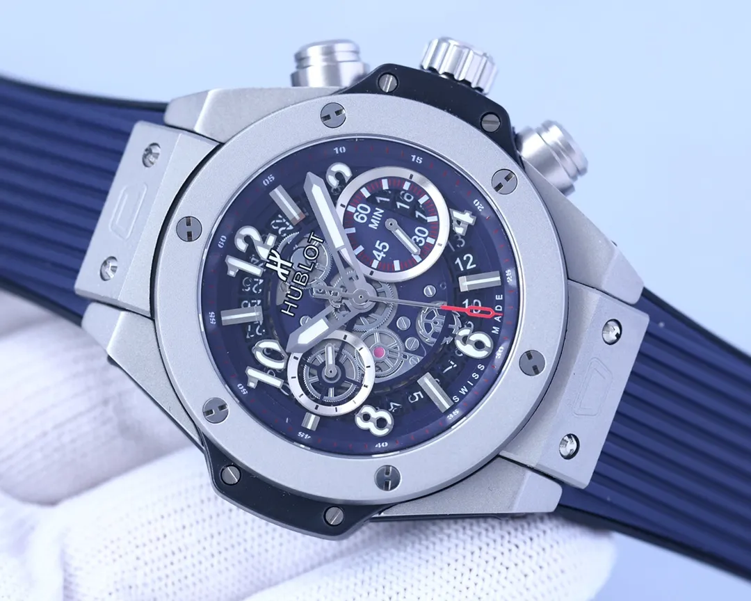 【High-end replica】💰1720! Hublot - Hublot🔥Mechanical version👉🏻Excellent men's watch, multi-functional design, noble atmosphere, gentleman style, excellent quality, hot selling all over the city. It adopts fully automatic imported Citizen 8215 mechanical movement, top-grade 316 stainless steel case, natural rubber strap, mineral super mirror, size 46*13🔥Top product, high quality products constantly🔥
