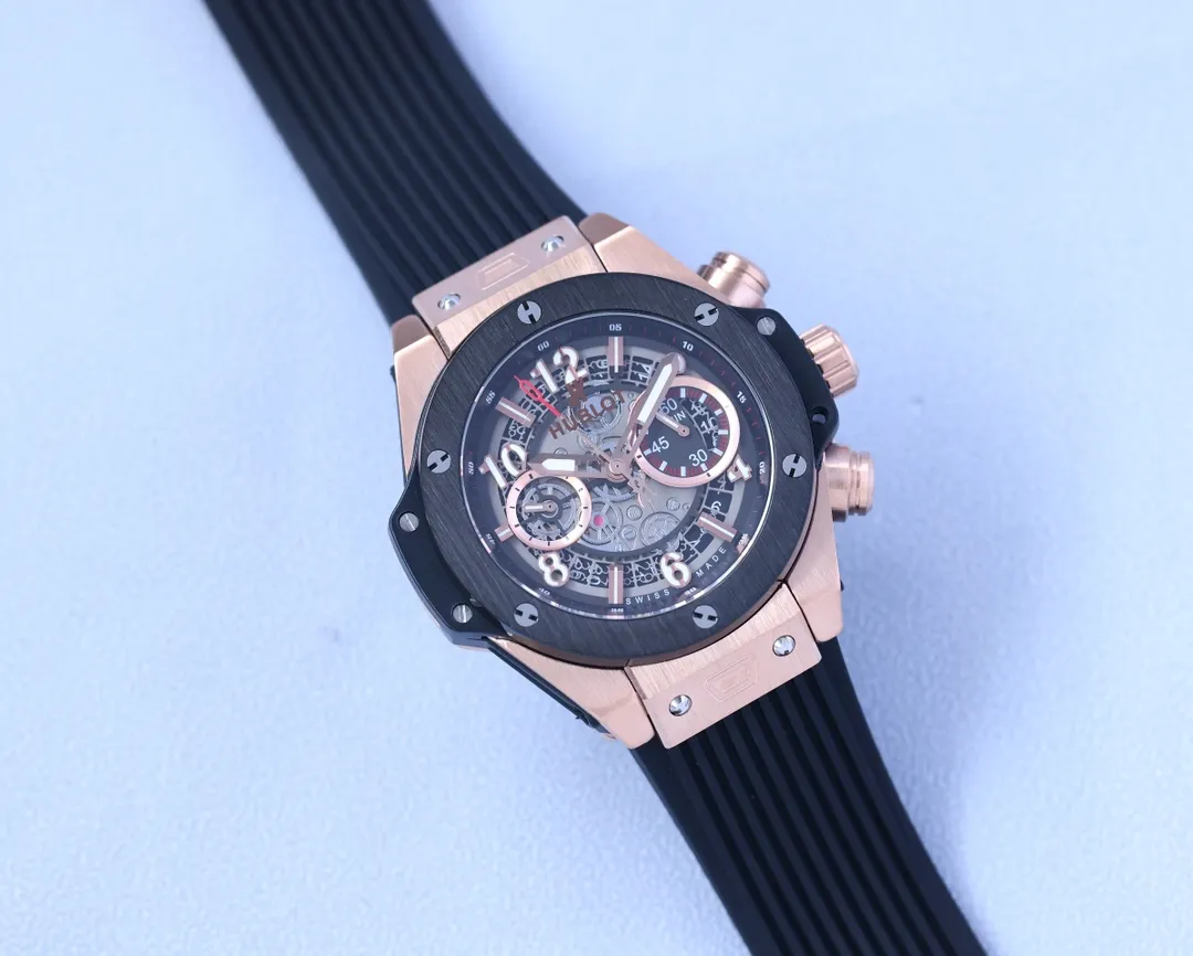 【High-end replica】💰1720! Hublot - Hublot🔥Mechanical version👉🏻Excellent men's watch, multi-functional design, noble atmosphere, gentleman style, excellent quality, hot selling all over the city. It adopts fully automatic imported Citizen 8215 mechanical movement, top-grade 316 stainless steel case, natural rubber strap, mineral super mirror, size 46*13🔥Top product, high quality products constantly🔥