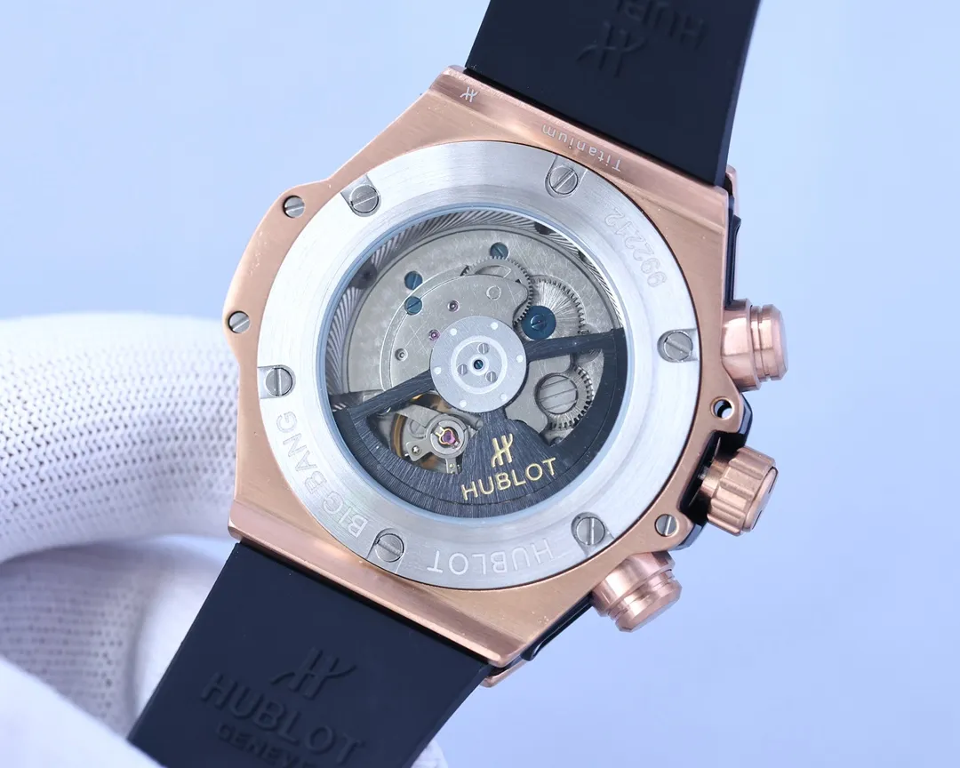 【High-end replica】💰1720! Hublot - Hublot🔥Mechanical version👉🏻Excellent men's watch, multi-functional design, noble atmosphere, gentleman style, excellent quality, hot selling all over the city. It adopts fully automatic imported Citizen 8215 mechanical movement, top-grade 316 stainless steel case, natural rubber strap, mineral super mirror, size 46*13🔥Top product, high quality products constantly🔥